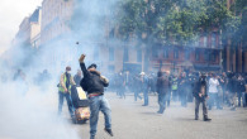 Noi proteste violente în Franța FOTO: Profimedia Images | Poza 3 din 18