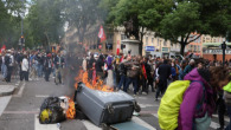 Noi proteste violente în Franța FOTO: Profimedia Images | Poza 1 din 18