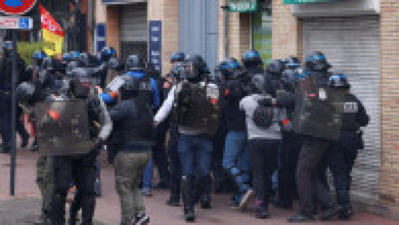 Noi proteste violente în Franța FOTO: Profimedia Images | Poza 11 din 18