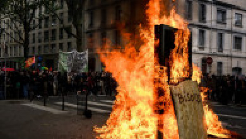 Noi proteste violente în Franța FOTO: Profimedia Images | Poza 17 din 18