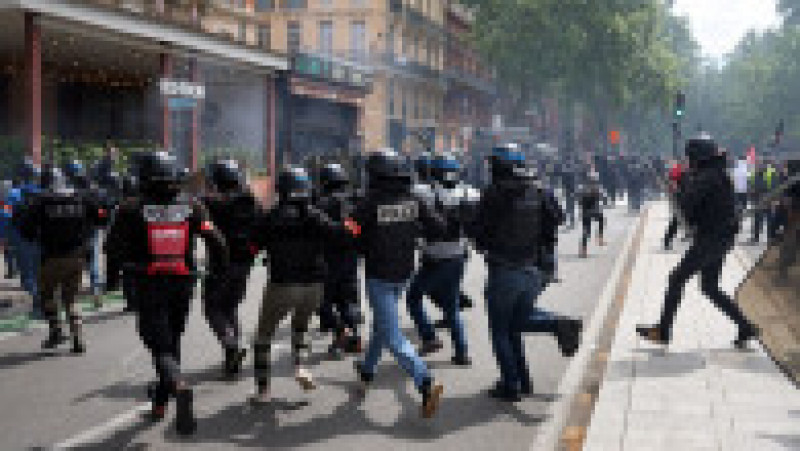 Noi proteste violente în Franța FOTO: Profimedia Images | Poza 15 din 18