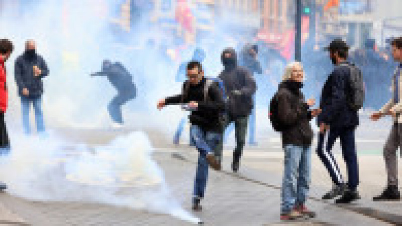 Noi proteste violente în Franța FOTO: Profimedia Images | Poza 2 din 18