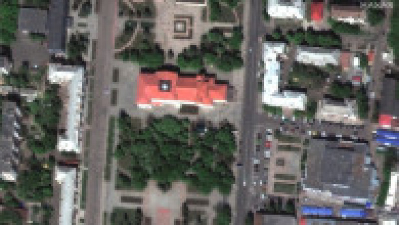 Imaginile din satelit arată distrugerile provocate într-un an de zile de bombardamentele rusești în Bahmut. Foto: Profimedia Images | Poza 4 din 9