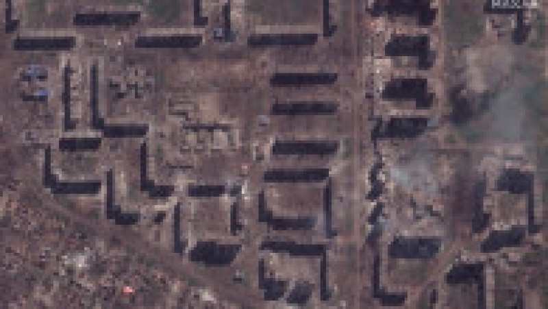 Imaginile din satelit arată distrugerile provocate într-un an de zile de bombardamentele rusești în Bahmut. Foto: Profimedia Images | Poza 5 din 11