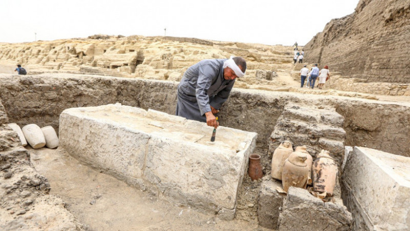 Ateliere de mumificare au fost descoperite într-o necropolă din Egipt. Foto: Profimedia