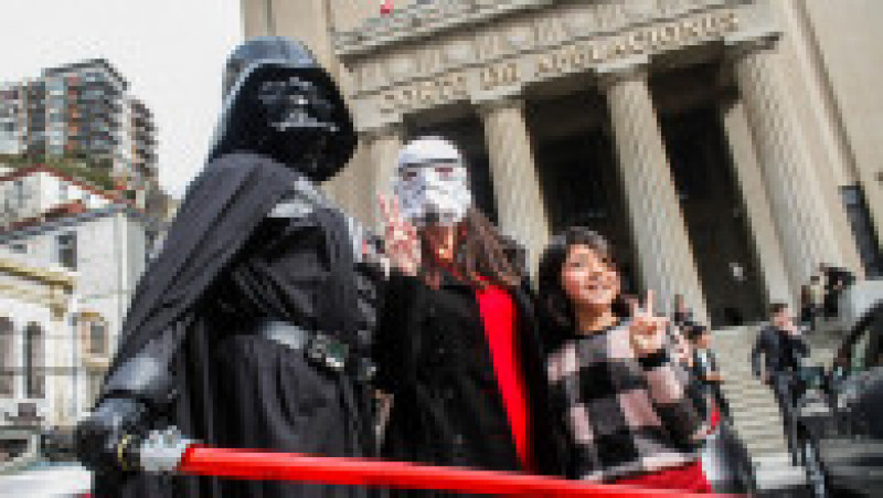 Darth Vader a fost „condamnat” la finalul unui proces pedagogic organizat în Chile. Foto: Profimedia Images | Poza 6 din 8
