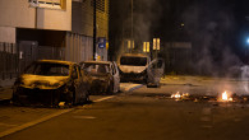 Mașini incendiate în Nantes FOTO: Profimedia | Poza 3 din 20