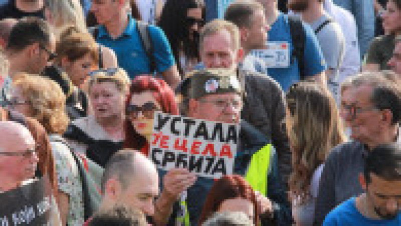 Noi proteste în Serbia, la o lună de la atacurile armate. FOTO: Profimedia Images | Poza 6 din 6