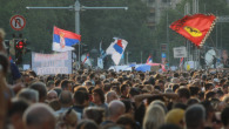 Noi proteste în Serbia, la o lună de la atacurile armate. FOTO: Profimedia Images | Poza 5 din 6