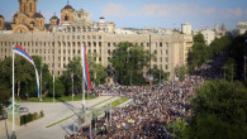 Noi proteste în Serbia, la o lună de la atacurile armate. FOTO: Profimedia Images | Poza 2 din 6