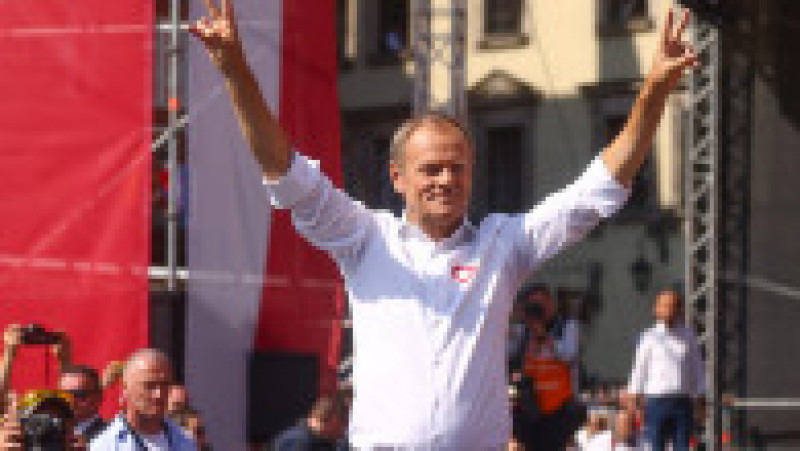 Donald Tusk conduce partidul principal de opoziție care a organizat marșul. Foto: Profimedia Images | Poza 7 din 13
