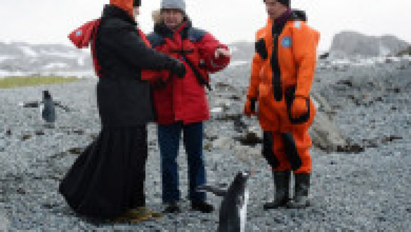 Imagine de la vizita Patriarhului Kiril în Antarctica. Foto: Profimedia Images | Poza 17 din 19