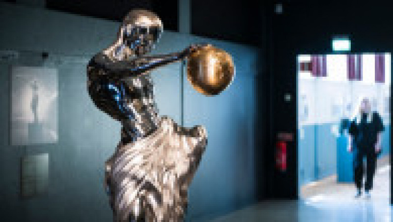 Prima sculptură proiectată de un program de inteligenţă artificială a fost expusă într-un muzeu din Suedia. Foto: Profimedia Images | Poza 1 din 6