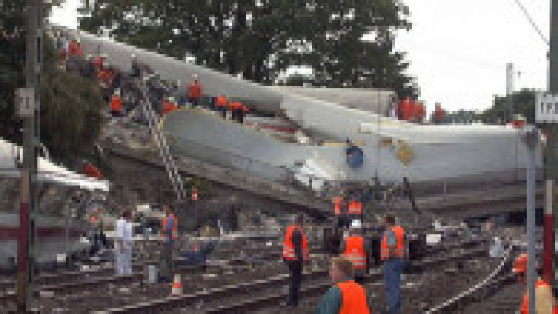În urmă cu 25 de ani, în Germania avea loc cel mai grav accident feroviar din lume în care a fost implicat un tren de mare viteză. Sursa foto Profimedia Images | Poza 24 din 24