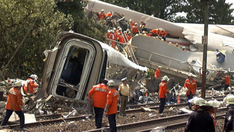 În urmă cu 25 de ani, în Germania avea loc cel mai grav accident feroviar din lume în care a fost implicat un tren de mare viteză. Sursa foto Profimedia Images