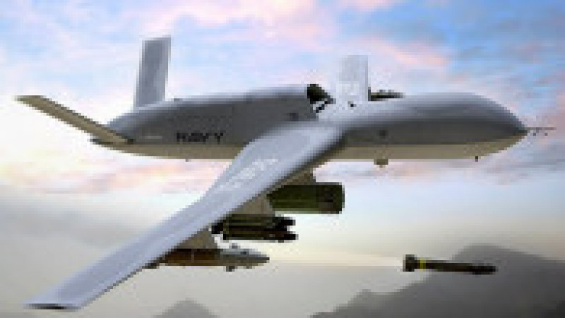 Sistemul central de autonomie Skyborg dezvoltat pentru dronele controlate de inteligența artificială va fi montată pe drona MQ-20 Avenger. Captură foto: Facebook: Military News | Poza 1 din 9