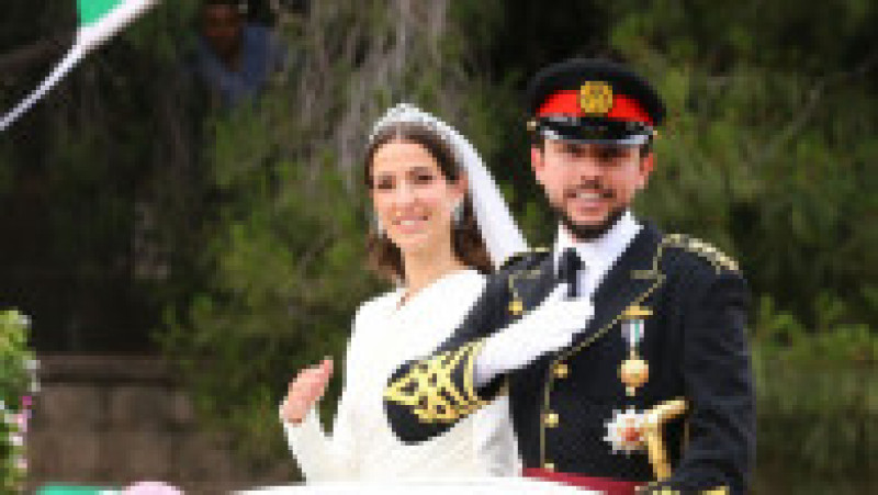 Prinţul moştenitor al Iordaniei, Hussein bin Abdullah, şi soția lui, Rajwa al-Saif. Foto: Profimedia | Poza 8 din 13