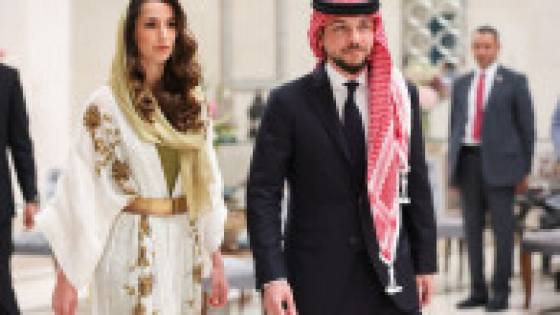 Prinţul moştenitor al Iordaniei, Hussein bin Abdullah, şi soția lui, Rajwa al-Saif. Foto: Profimedia | Poza 13 din 13