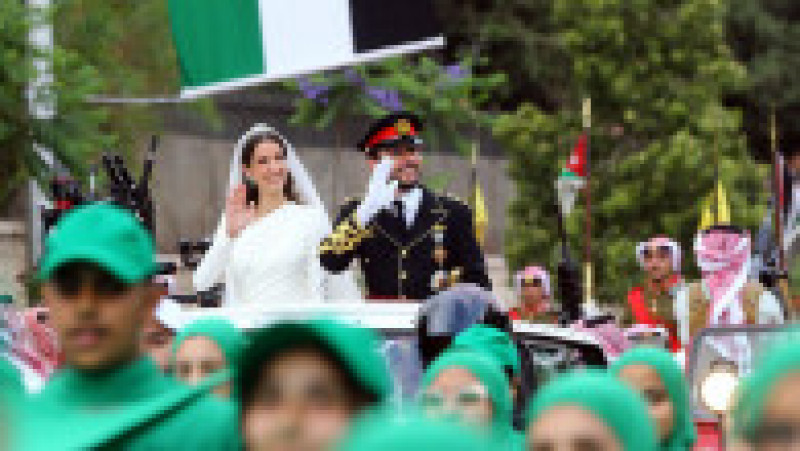 Prinţul moştenitor al Iordaniei, Hussein bin Abdullah, şi soția lui, Rajwa al-Saif. Foto: Profimedia | Poza 6 din 13