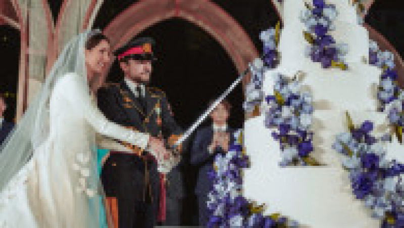 Prinţul moştenitor al Iordaniei, Hussein bin Abdullah, şi soția lui, Rajwa al-Saif. Foto: Profimedia | Poza 5 din 13