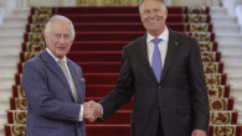 Regele Charles al III-lea al Regatului Unit a fost întâmpinat de Klaus Iohannis la Palatul Cotroceni. Foto: Inquam Photos/ Octav Ganea | Poza 8 din 8
