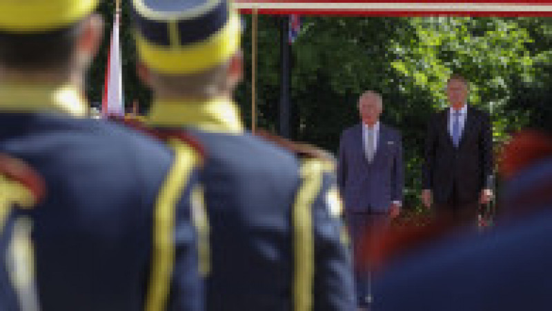 Regele Charles al III-lea al Regatului Unit a fost întâmpinat de Klaus Iohannis la Palatul Cotroceni. Foto: Inquam Photos/ Octav Ganea | Poza 4 din 8