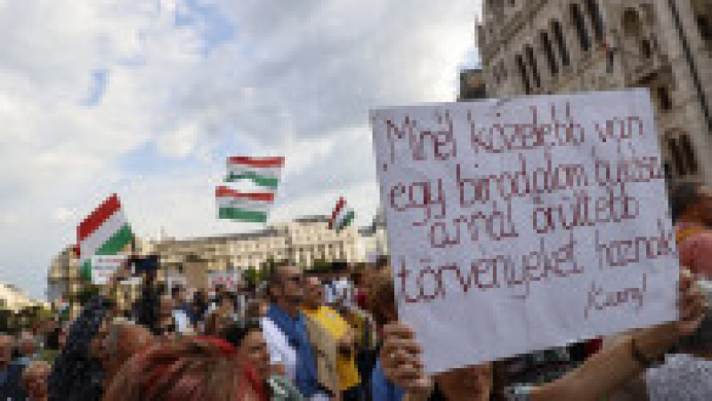 Profesori unguri au manifestat vineri împotriva unui proiect de lege care le măreşte volumul de muncă. Foto: Profimedia Images | Poza 4 din 8