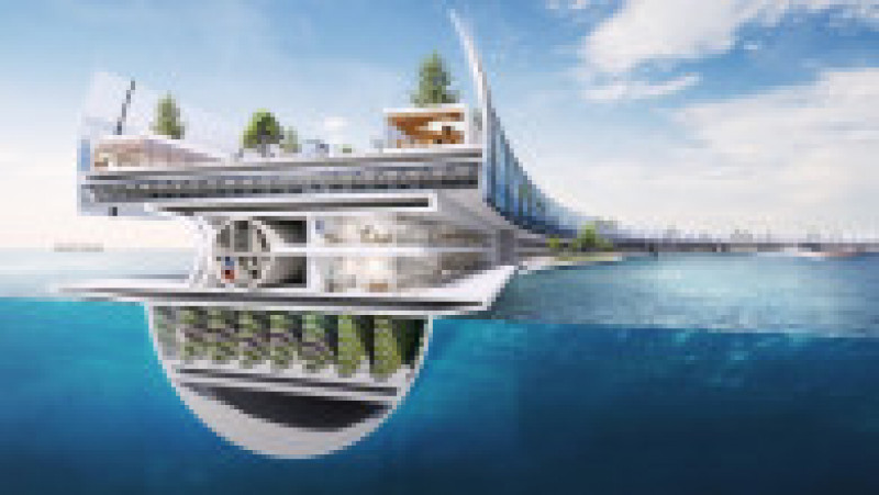 Designerii japonezi au dezvăluit primele planuri pentru un oraș plutitor imens FOTo: Profimedia Images | Poza 5 din 19