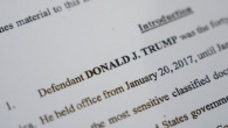 Fragment din plângerea întocmită de procurorii americani împotriva lui Donald Trump. Foto: Profimedia | Poza 8 din 11