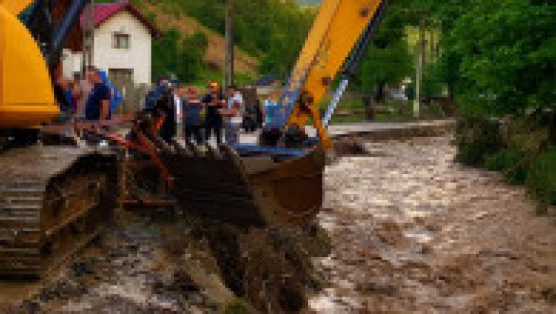 Urmările viiturilor și inundațiilor din ultimele 24 de ore. FOTO: facebook Apele Române | Poza 9 din 9