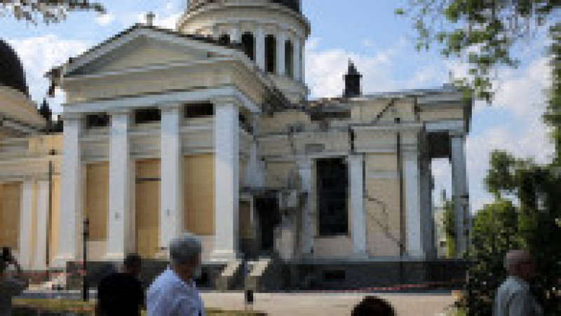 Pagubele de la Catedrala „Schimbarea la Faţă” din Odesa. Foto: Profimedia | Poza 6 din 10