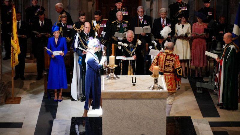 Scoţia a organizat miercuri propriul eveniment pentru a marca urcarea pe tron a regelui Charles III. Foto: Profimedia