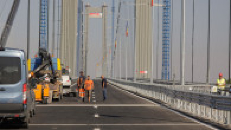 Inaugurarea podului suspendat peste Dunare construit in zona Braila, 6 iulie 2023. Inquam Photos / George Calin | Poza 31 din 36