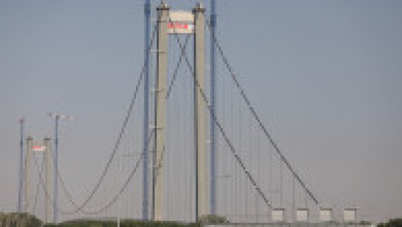 Inaugurarea podului suspendat peste Dunare construit in zona Braila, 6 iulie 2023. Inquam Photos / George Calin | Poza 32 din 36