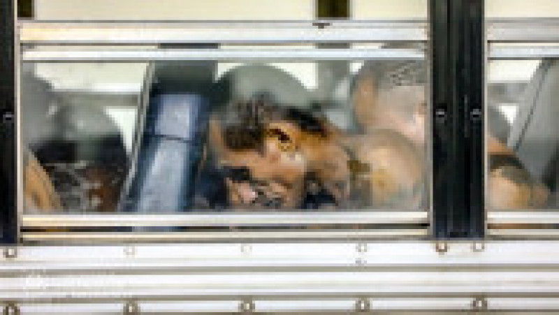 Imagini din timpul transferului de prizonieri din martie 2023. Sursa foto: Profimedia Images | Poza 37 din 59