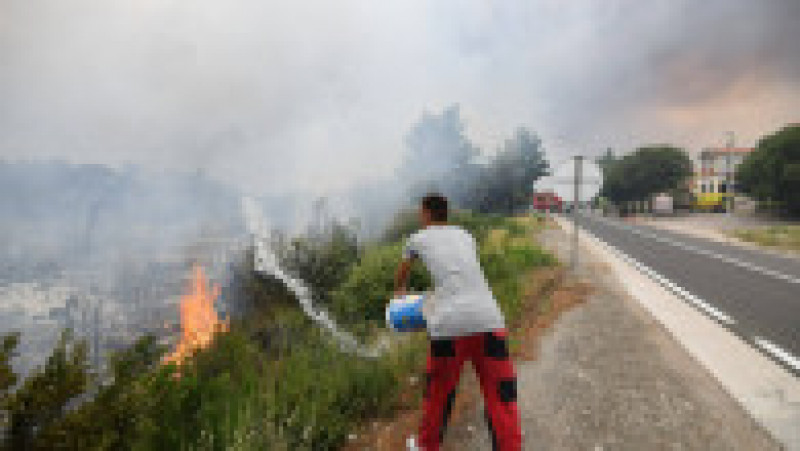 Incendiile de vegetație au afectat unele zone din Croația, în apropiere de coasta Adriaticii. FOTO: Profimedia Images | Poza 2 din 13