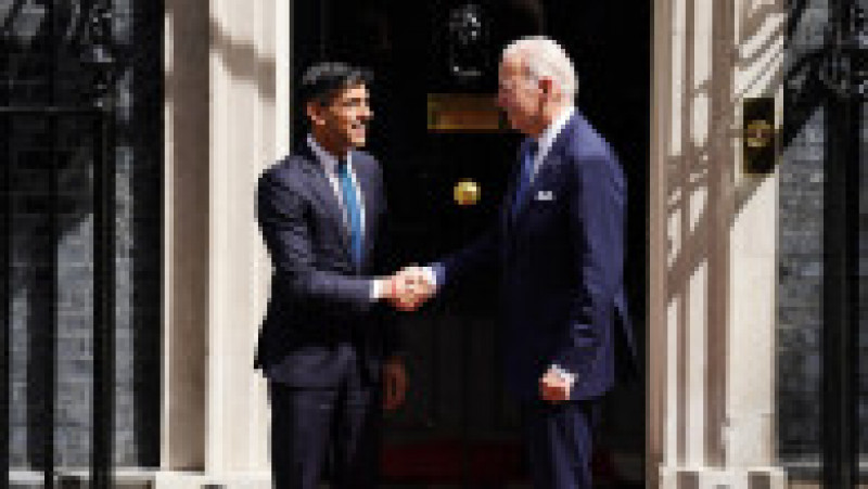 Președintele american Joe Biden, alături de premierul britanic Rishi Sunak. Foto Profimedia | Poza 4 din 6