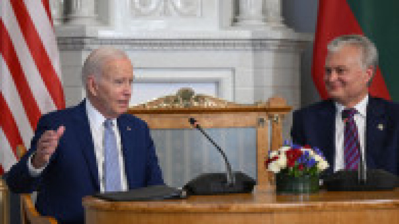 Joe Biden și Gitanas Nausėda. Foto: Profimedia | Poza 2 din 11