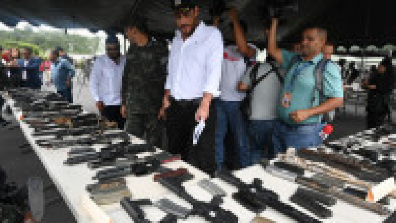 Autorităţile din Honduras au distrus un adevărat arsenal confiscat în închisorile din țară. Foto: Profimedia | Poza 6 din 16