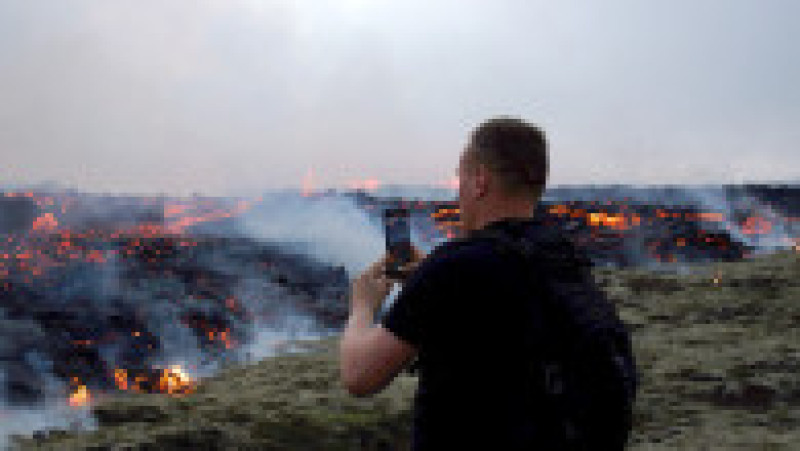 Este a treia oară în doi ani când lava iese din pământ în această zonă. Foto: Profimedia Images | Poza 6 din 26