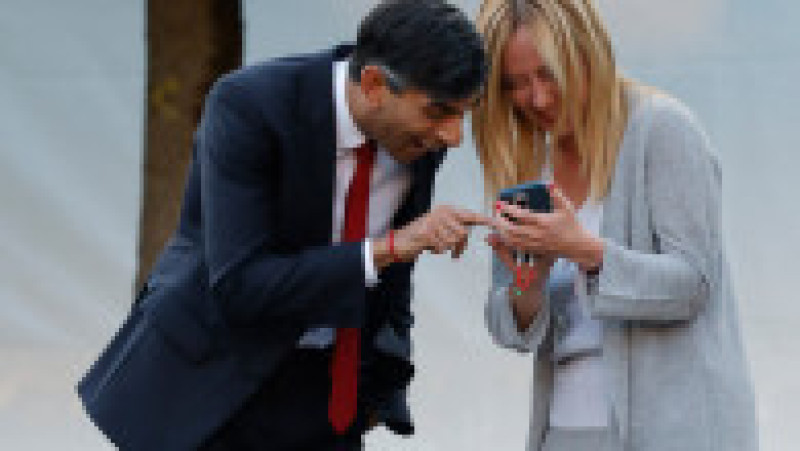 Premierul britanic Rishi Sunak, alături de premiera Italiei, Giorgia Meloni, la summitul NATO de la Vilnius. Foto: Profimedia Images | Poza 7 din 13