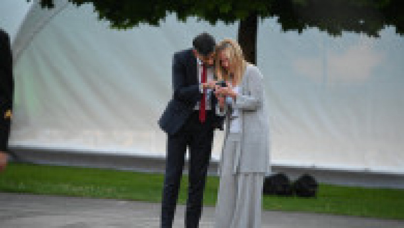 Premierul britanic Rishi Sunak, alături de premiera Italiei, Giorgia Meloni, la summitul NATO de la Vilnius. Foto: Profimedia Images | Poza 5 din 13