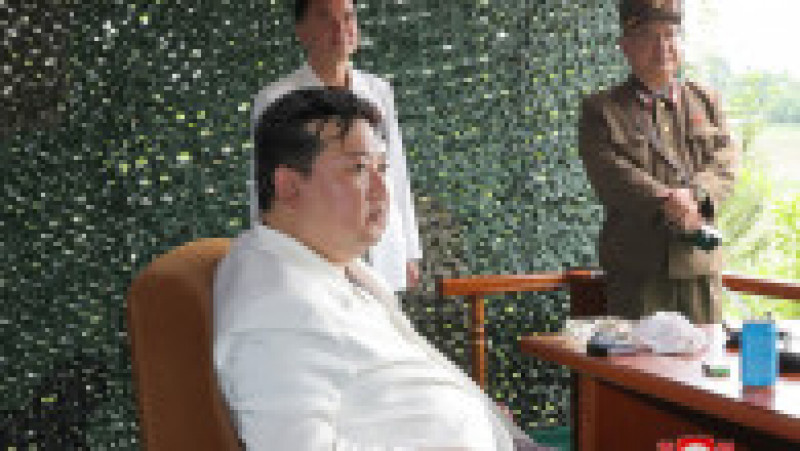 Coreea de Nord a anunţat joi că a testat cu succes noua sa rachetă balistică intercontinentală (ICBM) cu combustibil solid. FOTO: Profimedia Images | Poza 8 din 8
