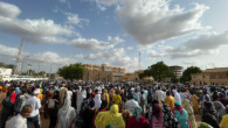 Susținători ai președintelui Bazoum au ieșit în stradă. Foto: Profimedia | Poza 3 din 5