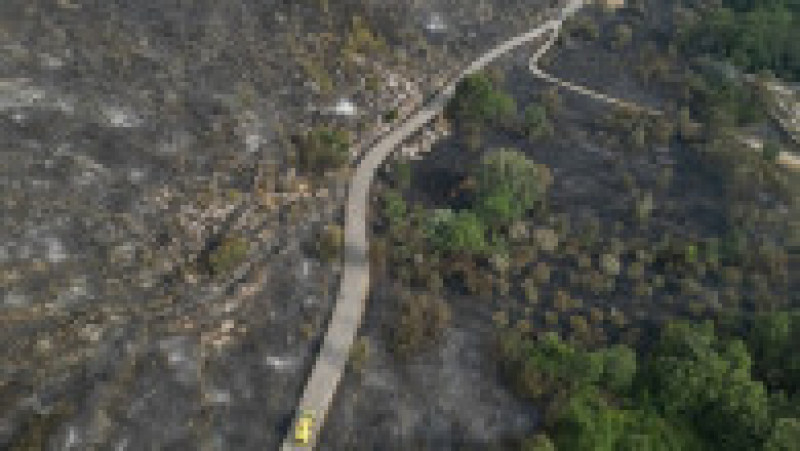 Imagine din dronă cu dezastrul lăsat în urmă de incendii. Foto: Profimedia Images | Poza 10 din 21