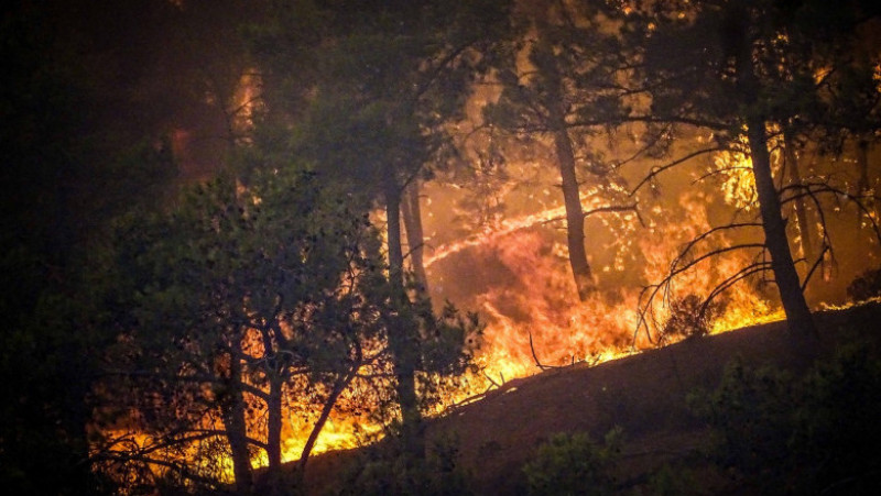 Grecia arde. După Rodos, urmează iadul din Corfu. FOTO: Profimedia Images