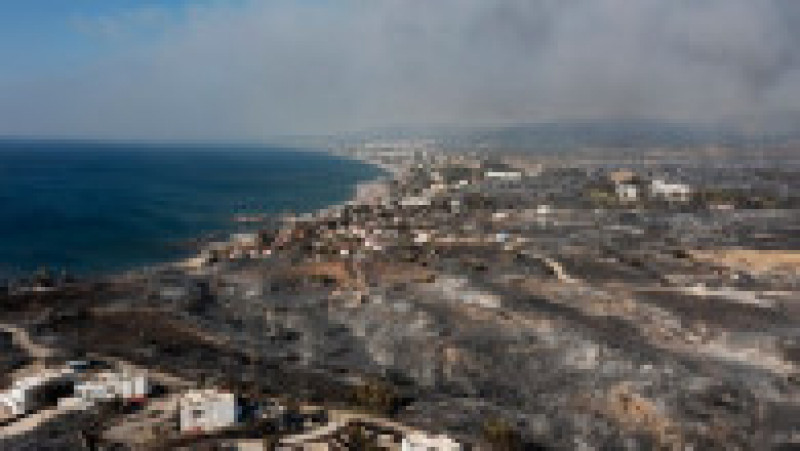 Cum arată acum Rodos, după incendiile care au devastat insula de aproape o săptămână. Imagini din dronă. FOTO: Profimedia Images | Poza 8 din 9