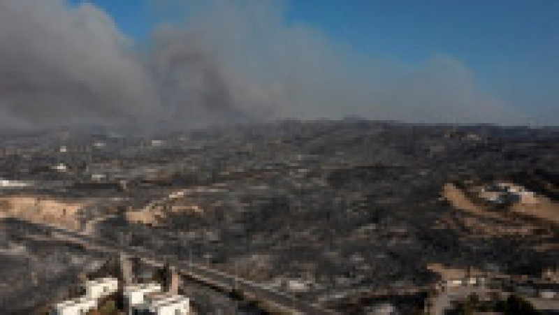 Cum arată acum Rodos, după incendiile care au devastat insula de aproape o săptămână. Imagini din dronă. FOTO: Profimedia Images | Poza 5 din 9