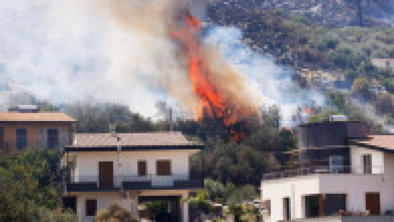 Dealurile din Palermo au luat foc, aeroportul a fost închis. FOTO: Profimedia Images | Poza 9 din 12