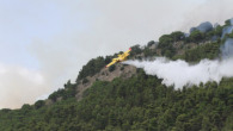Avionul bombardier de apă Canadair s-a prăbuşit marţi în timp ce intervenea pentru stingerea unui incendiu de vegetaţie în Grecia. FOTO: Profimedia Images | Poza 6 din 7
